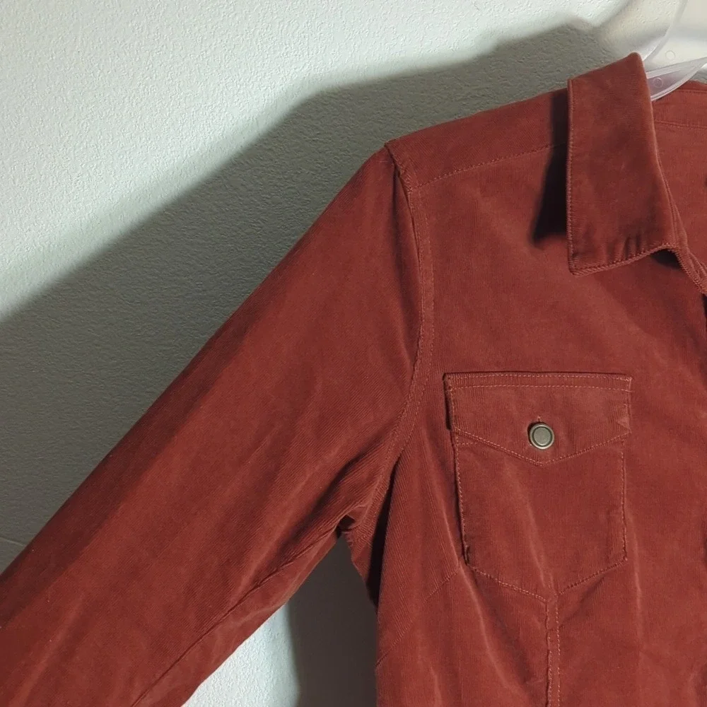 Free People Women's Dress Dynamite Corduroy‎ Burnt Orange Large